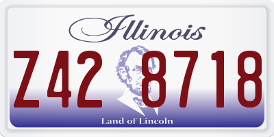 IL license plate Z428718