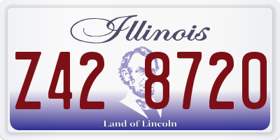 IL license plate Z428720