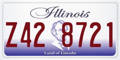 IL license plate Z428721