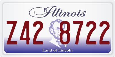 IL license plate Z428722