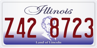 IL license plate Z428723