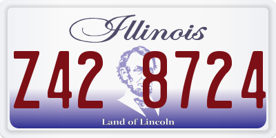 IL license plate Z428724