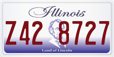 IL license plate Z428727