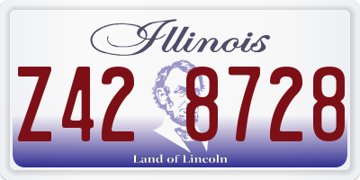 IL license plate Z428728