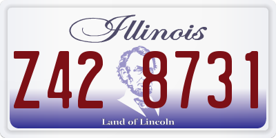 IL license plate Z428731
