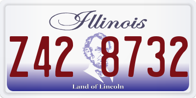 IL license plate Z428732