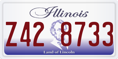 IL license plate Z428733