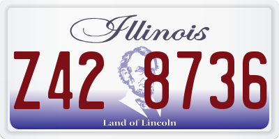 IL license plate Z428736