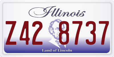IL license plate Z428737