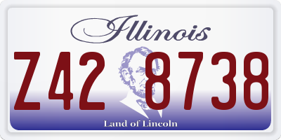 IL license plate Z428738