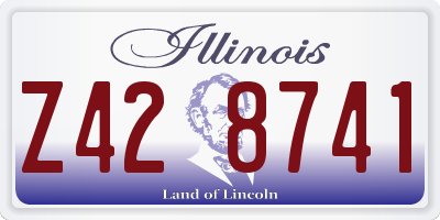 IL license plate Z428741
