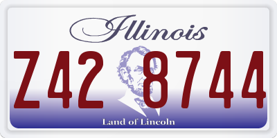 IL license plate Z428744