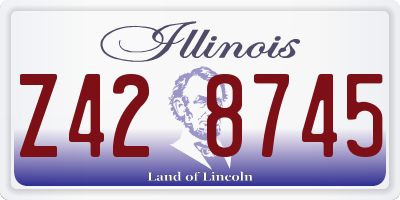 IL license plate Z428745