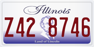 IL license plate Z428746