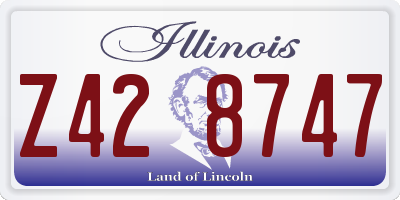 IL license plate Z428747