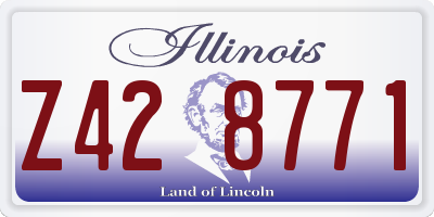 IL license plate Z428771