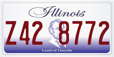 IL license plate Z428772