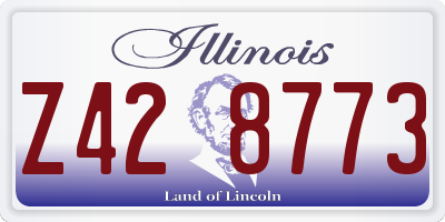 IL license plate Z428773