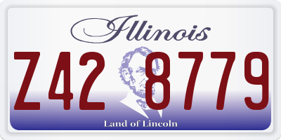 IL license plate Z428779