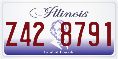 IL license plate Z428791