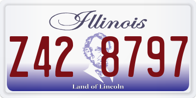 IL license plate Z428797