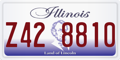 IL license plate Z428810