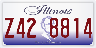 IL license plate Z428814