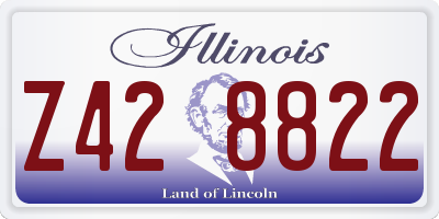 IL license plate Z428822