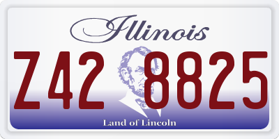 IL license plate Z428825