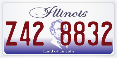 IL license plate Z428832