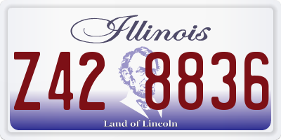 IL license plate Z428836