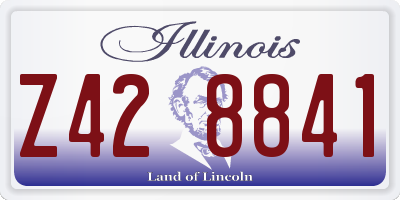 IL license plate Z428841
