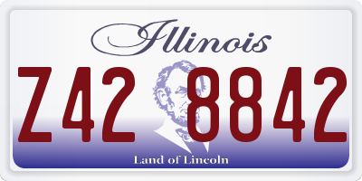 IL license plate Z428842