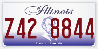 IL license plate Z428844