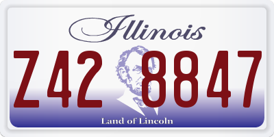 IL license plate Z428847