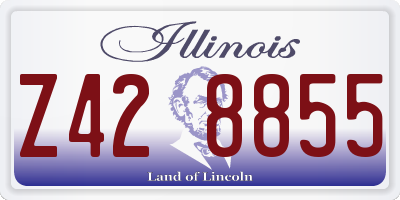 IL license plate Z428855