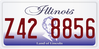 IL license plate Z428856