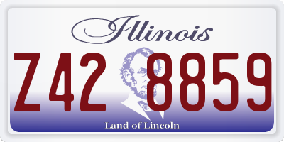 IL license plate Z428859