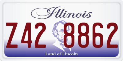 IL license plate Z428862