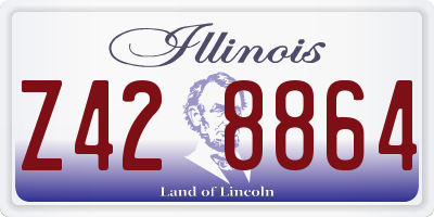 IL license plate Z428864