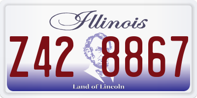 IL license plate Z428867
