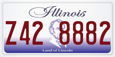 IL license plate Z428882