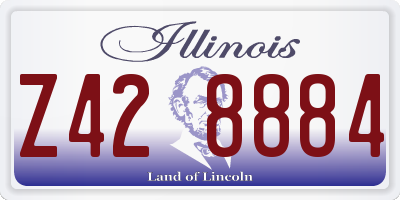 IL license plate Z428884