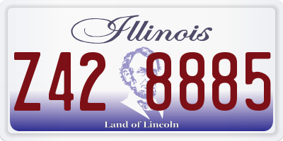 IL license plate Z428885