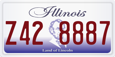 IL license plate Z428887