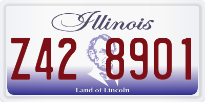 IL license plate Z428901
