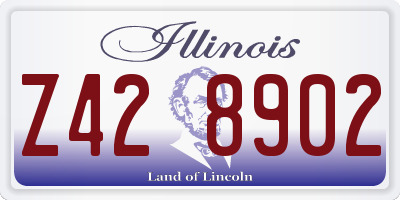 IL license plate Z428902
