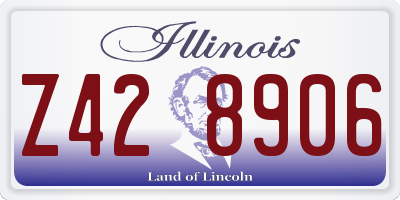 IL license plate Z428906