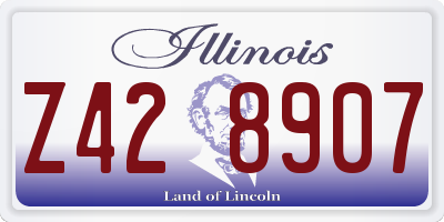 IL license plate Z428907