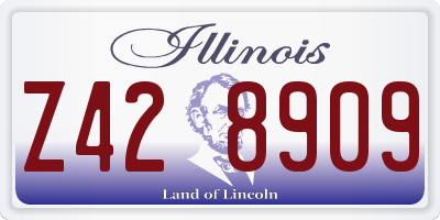 IL license plate Z428909